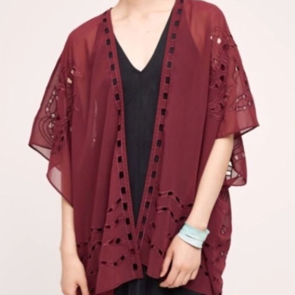Anthropologie BeautifulStories Dalia Cutout Kimono